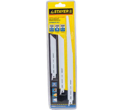 Набор полотен (3 шт.) для сабельной электроножовки STAYER 159460-H3