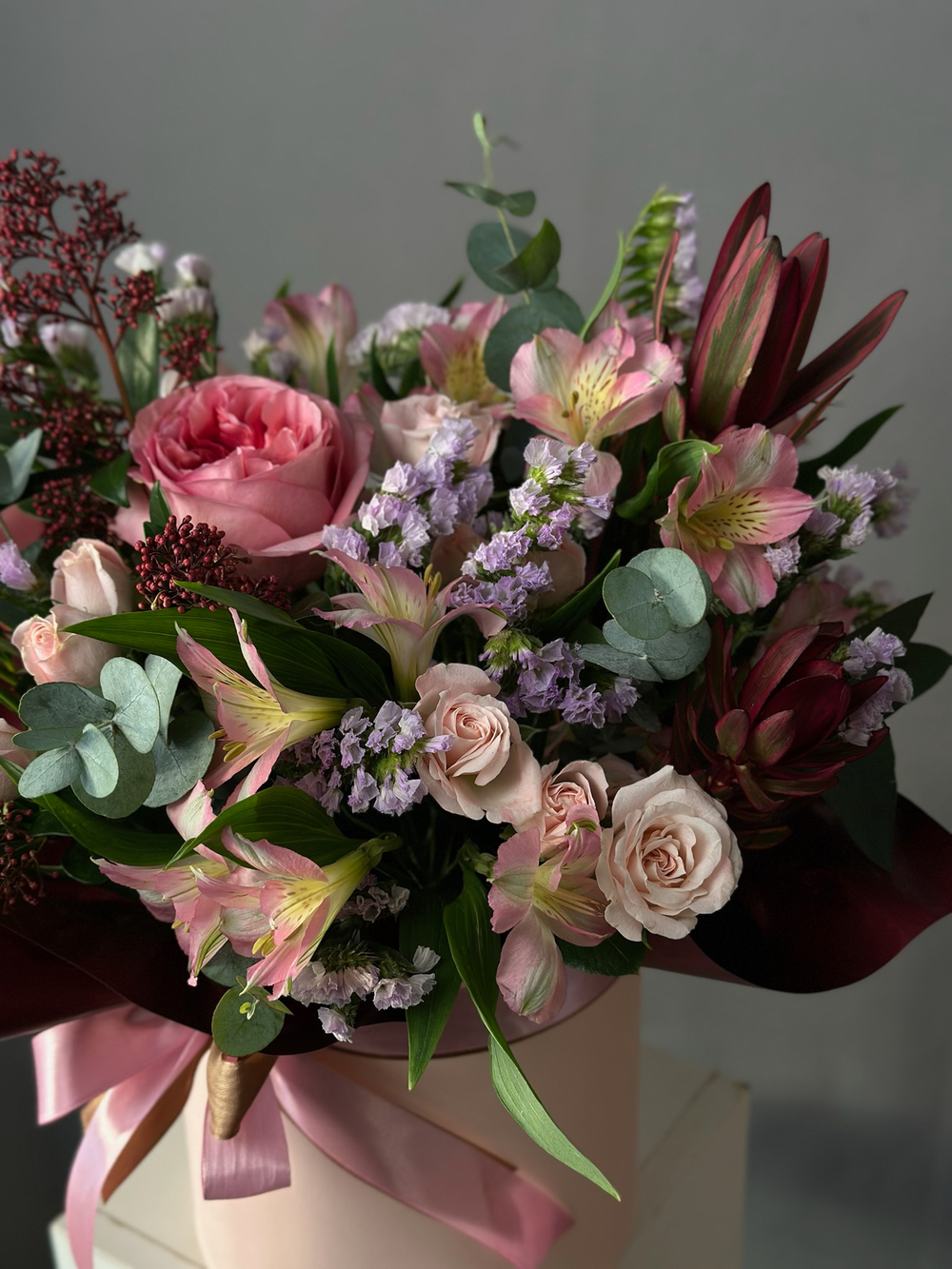 Цветы в коробке «Кэтти»