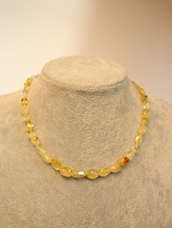 Чокер из цитрина "Солнечный ручей"