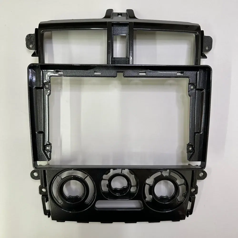 Комплект рамки с разъёмами 9" Mitsubishi Colt 6, Colt Plus 2002 - 2012 правый руль большая тип 2 черная - Car-Smart 9626F2B