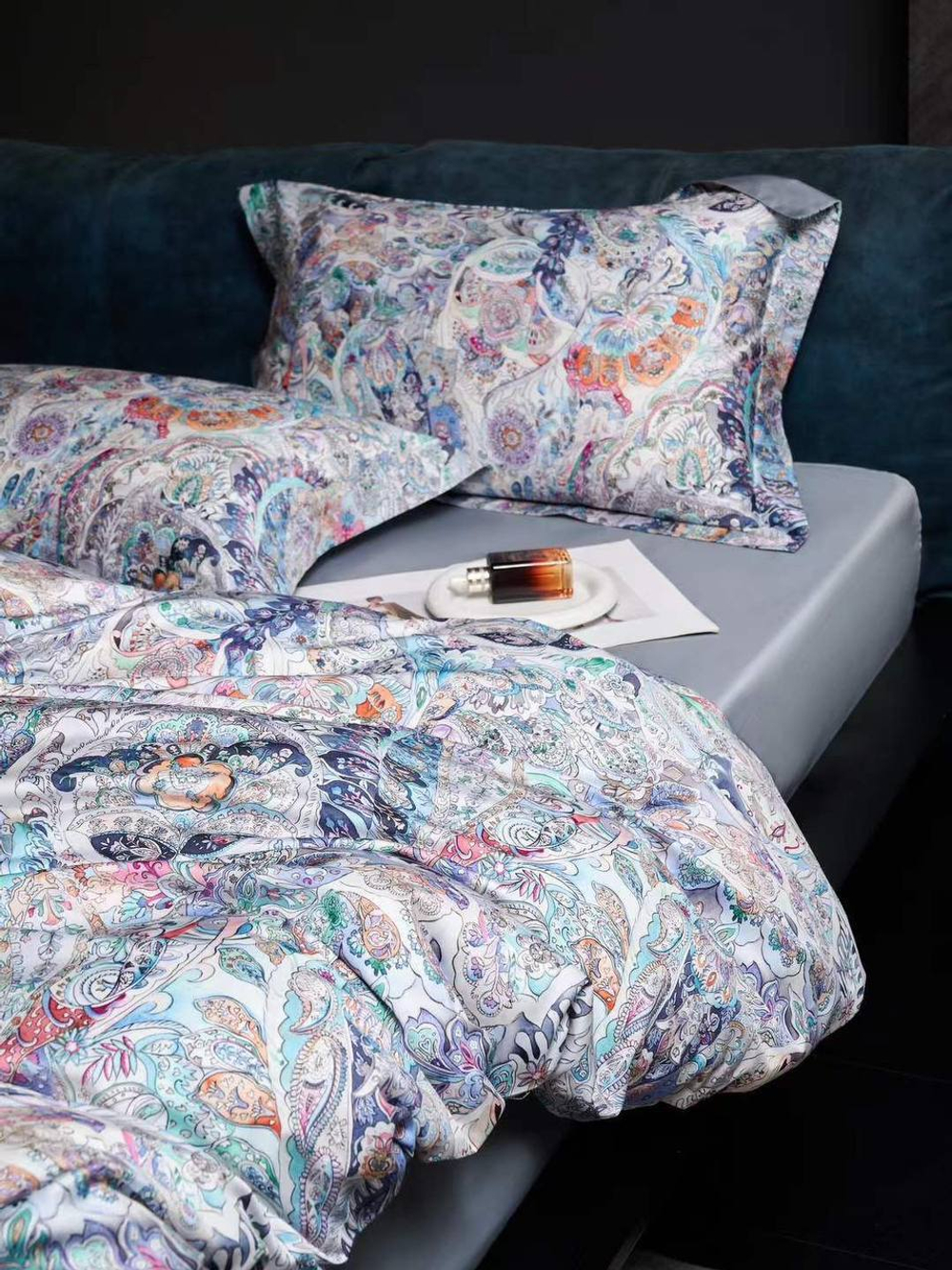 Постельное белье Etro Paisley Blue