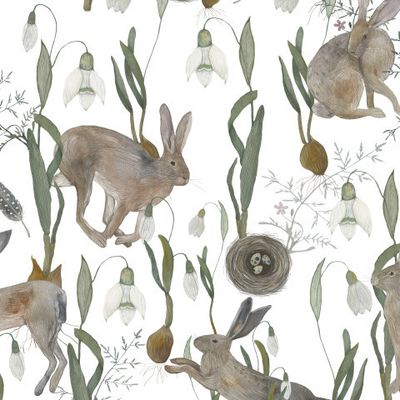 Зайчики и подснежники