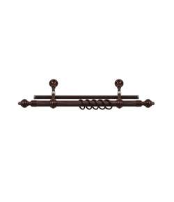 Карниз круглый Legrand Кантри 2-х рядный 2400 мм