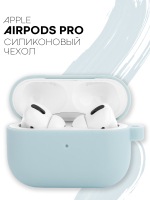 Чехол КАРТОФАН для Apple AirPods Pro (арт. AIRPRO-SLIM-SILICON-01-SKY)