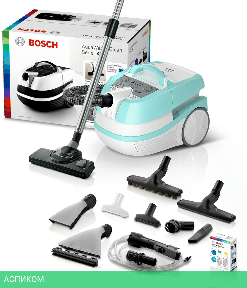 Пылесос Bosch BWD420HYG бирюзовый