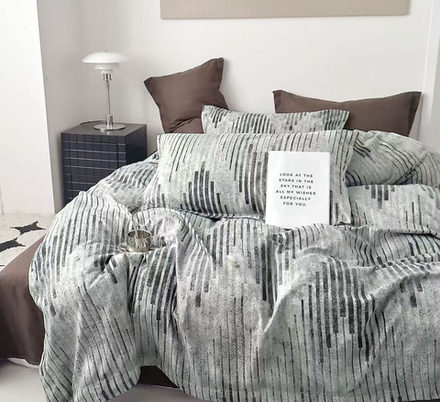 КПБ Дуэт с простыней на рез. 160х200 ПОПЛИН "П23"