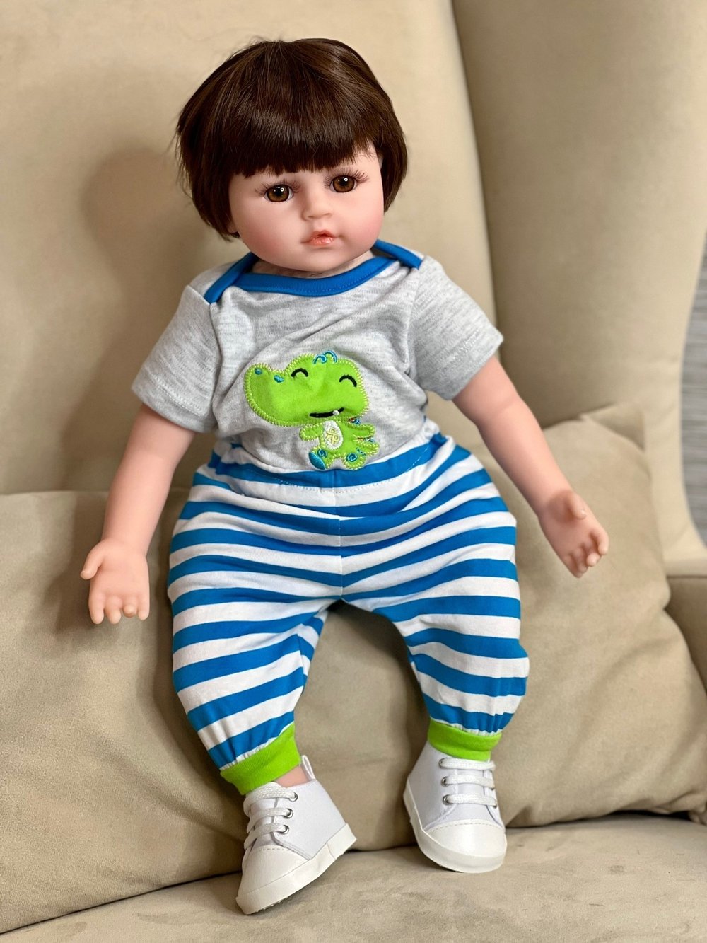 Кукла Реборн мягконабивная 48см в пакете (FA-079A)