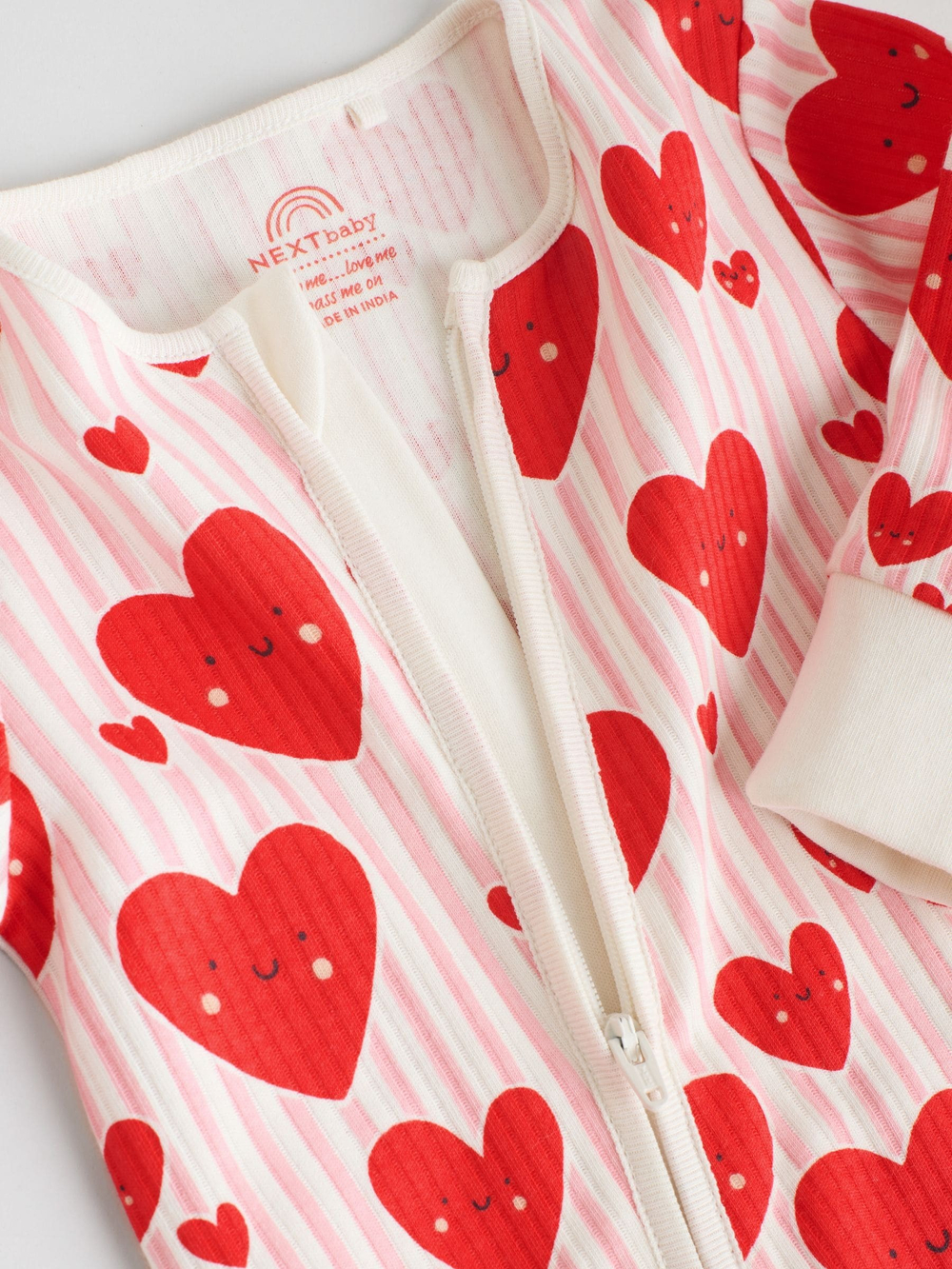 Комбинезон / Cлип для малышей Next H44-216, 3 шт., Молочный, Розовый