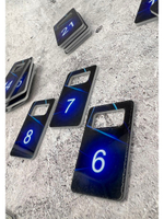 Номерки для ключей акрил 3х5 см