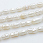 Жемчуг (сорт Б), размер около 8-10*6-6,5 мм, цена за нить 34 см