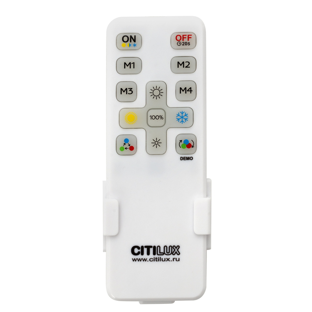 Citilux Дуэт CL719740 LED Люстра с пультом Белая