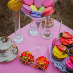 Бонбоньерка с медом на свадьбу, 35 грамм, стиль "Хохлома"