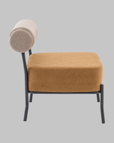 Кресло Ponpoun бежевый терракотовый