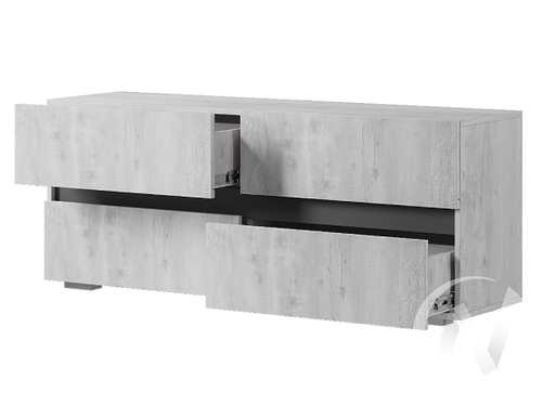 Тумба под ТВ ТБ-07 Гостиная Мрия (бетон пайн светлый/графит)