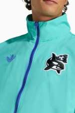 Кофта adidas Seattle Sounders FC 25/26 Originals Archive Anthem - бирюзовый