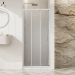 Душевая дверь BelBagno UNO-195-BF-3 90 стекло рифленое/профиль хром