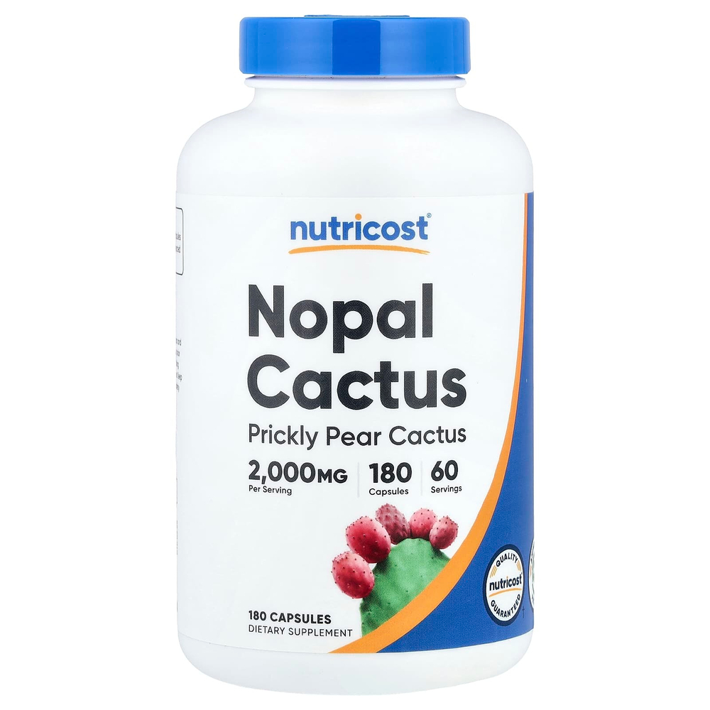 Nutricost, Nopal Cactus, 180 капсул (666 мг в 1 капсуле)
