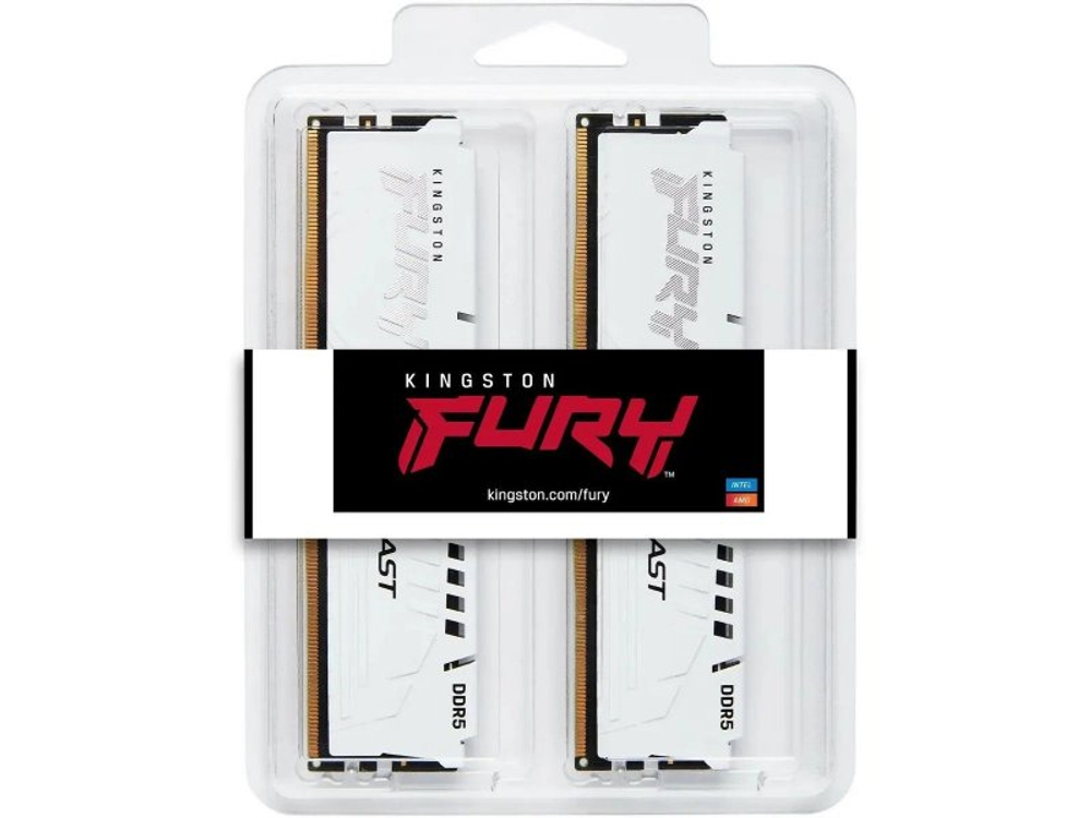 Оперативная память Kingston Fury Beast KF556C40BWK2-32, DDR5 2х 32ГБ 5600 МГц, DIMM, RTL