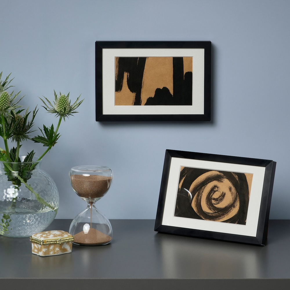 IKEA LOMVIKEN  (ИКЕА ЛОМВИКЕН)  -  Рамка, черная, 10x15 см