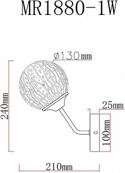 Бра MyFar Camilla MR1880-1W