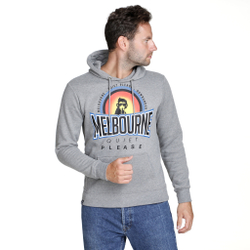 Мужская кофта теннисная Quiet Please Melbourne Sunrise Hoody Men - Grey, Multicoloured
