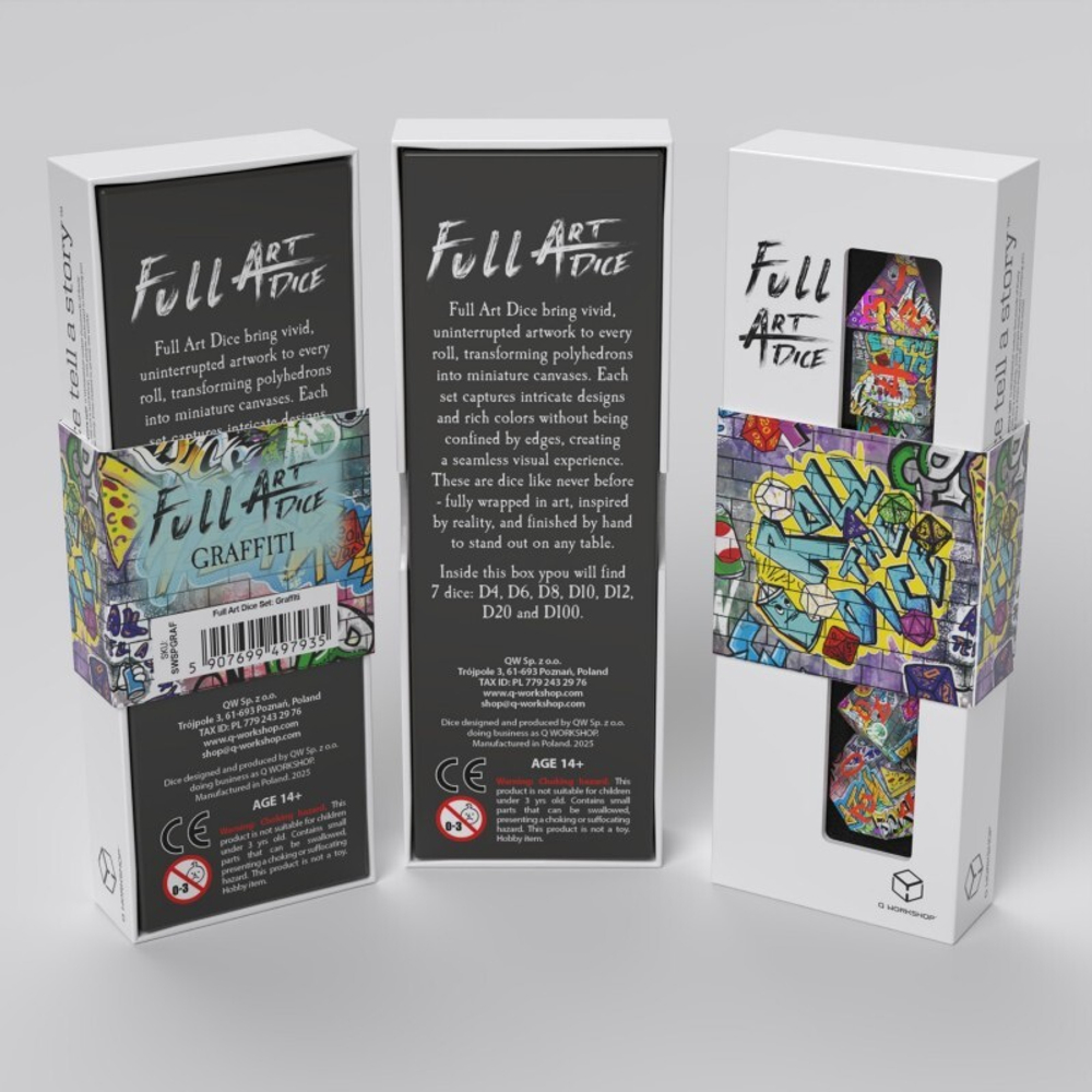 Full Art Dice Set: Street Art