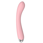 Вибромассажер для точки G силикон розовый 20,5 см