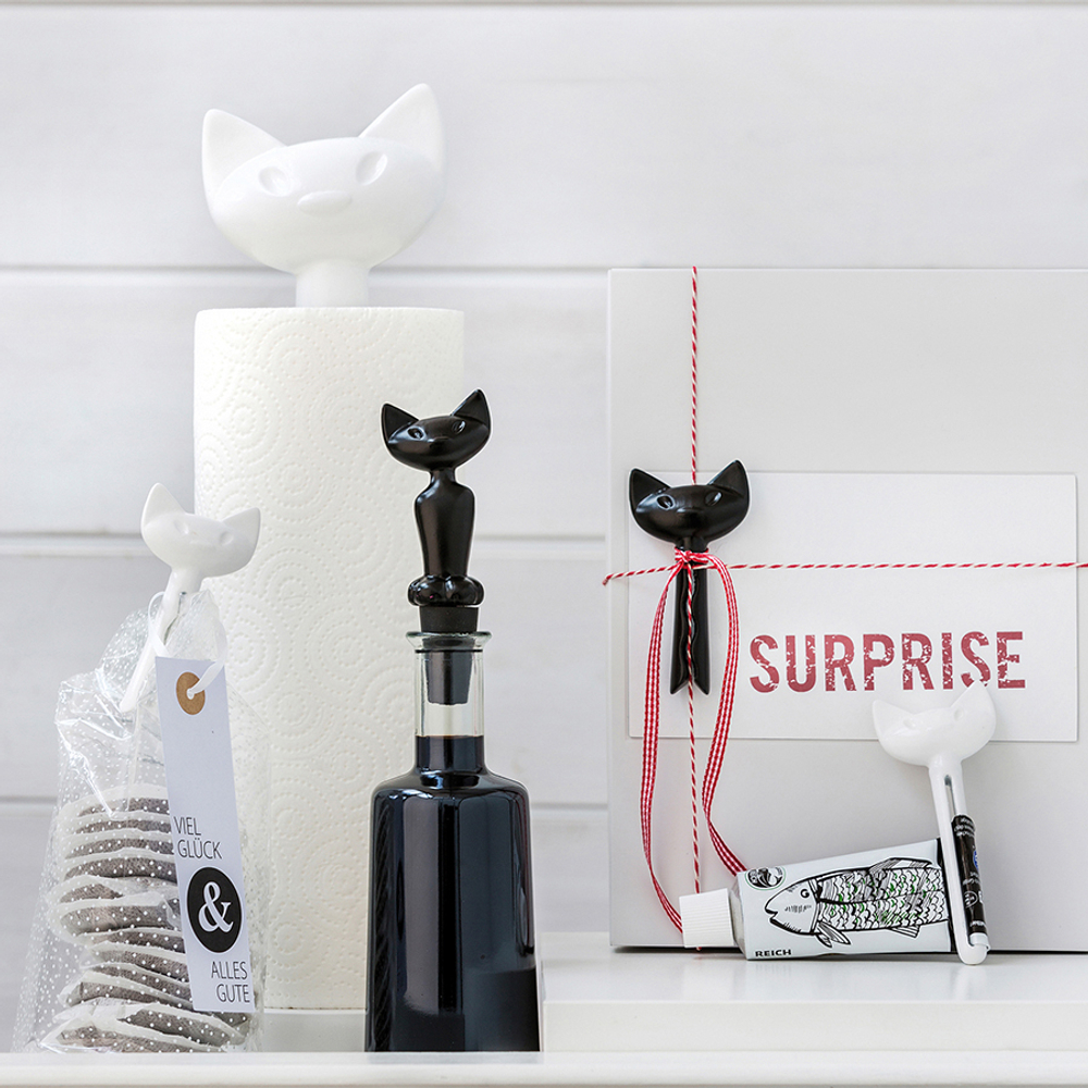 Пробка для бутылки miaou, белая