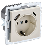 Розетка с заземлением  IEK BR-R14-16-U22-018-K10