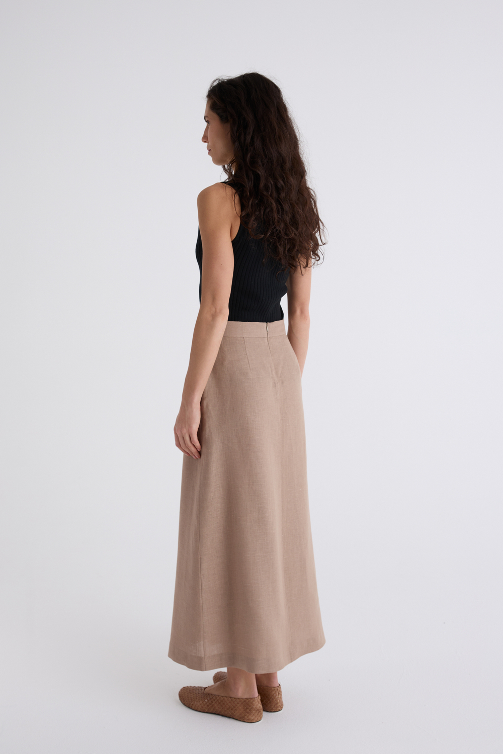 Юбка Миди изо льна 100%