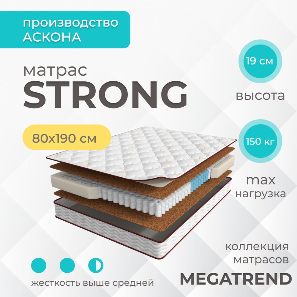 Матрас Askona MEGATREND Strong (Мегатренд Стронг)