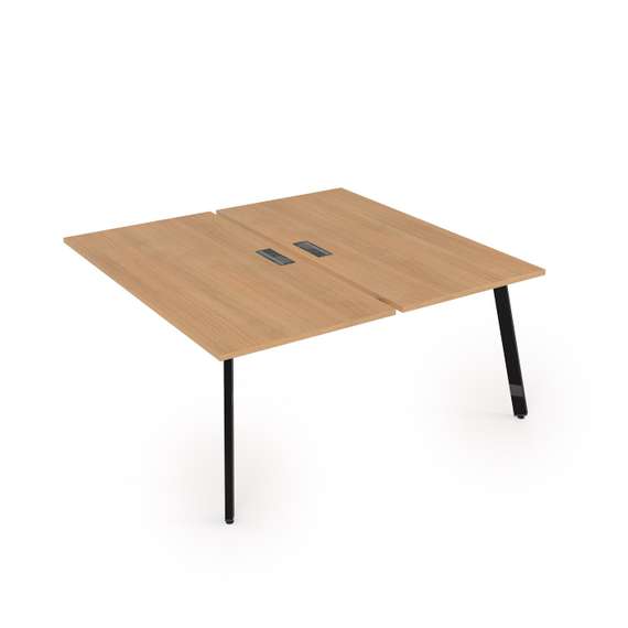 10БДК.264 Стол системы Бенч, сдвоенный, на 2 рабочих места - конечный (1600*1235*750)