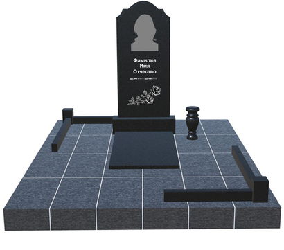 Готовое ритуальное сооружение 1,8м*2,4м (под ключ)