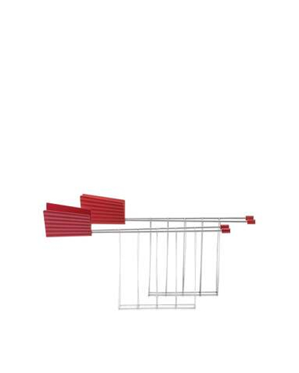 Набор из двух подставок для тостера Alessi Plissé, Red