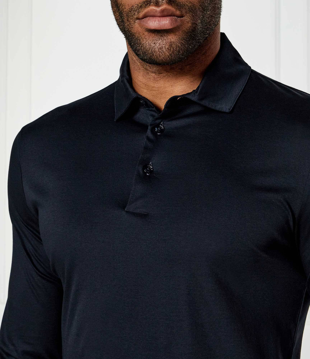 Поло H-Pleins 17 BOSS BLACK - темно-синий(50533572)