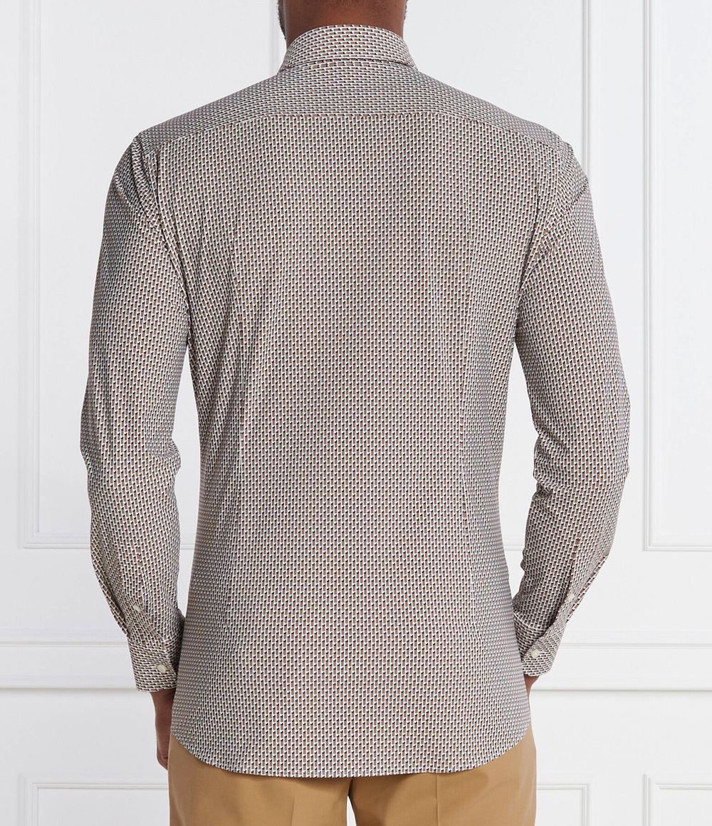 Рубашка P-HANK-s-kent-C1-222 BOSS BLACK - коричневый(50508738)