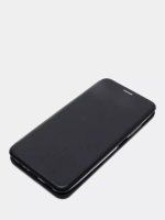 Чехол книжка Samsung Galaxy A03S с силиконовой вставкой Black