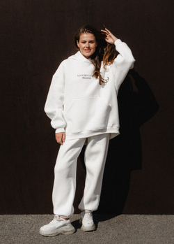 Худи 03 COZY SEASON с начесом, молочный