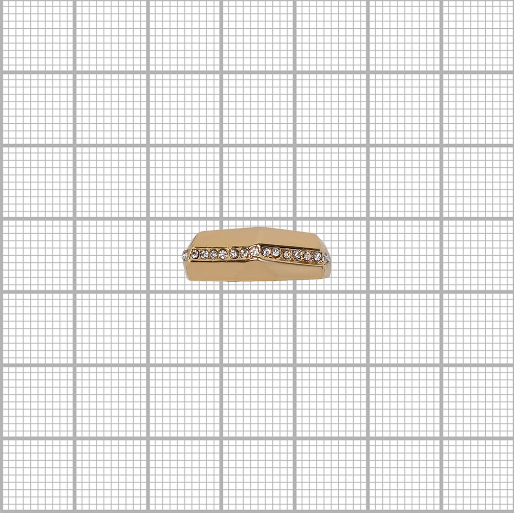 "Дорд" кольцо в золотом покрытии из коллекции "Рок-н-ролл" от Jenavi