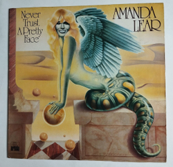 Винтажная виниловая пластинка LP Amanda Lear Never Trust A Pretty Face (Germany 1979)