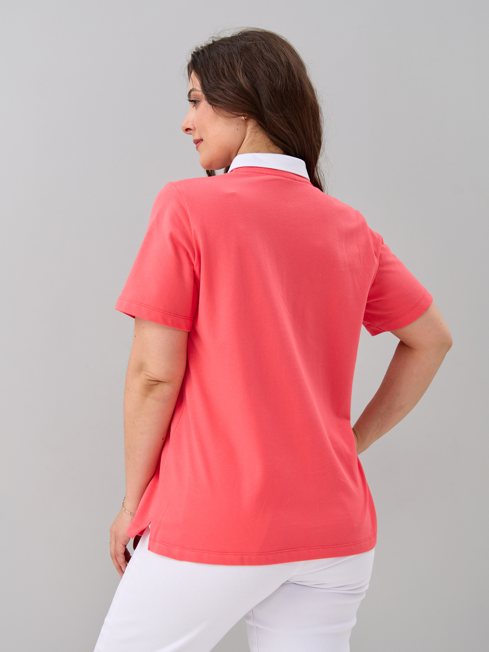 Блузка БЛк-143/пике-коралл