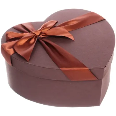 Коробка подарочная «Подарок от сердца» 22*20*9 см, шоколад