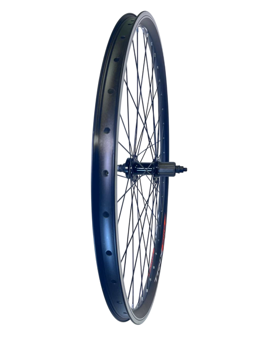 Колесо заднее 28-29" TRIX ал. дв. чер. / Втулка: ал. ДИСК касс. 8-10 ск. гайки черный 14643