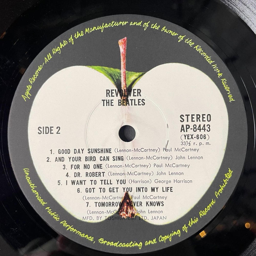 Винтажная виниловая пластинка LP The Beatles Revolver (Japan 1973) (Obi) Good Day Sunshine