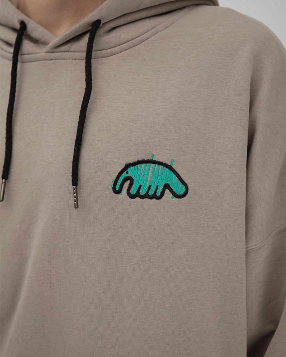 Худи Anteater Green Hatch Logo Серый