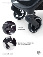 Коляска прогулочная для двойни Bumprider Connect.mini Italian Plum