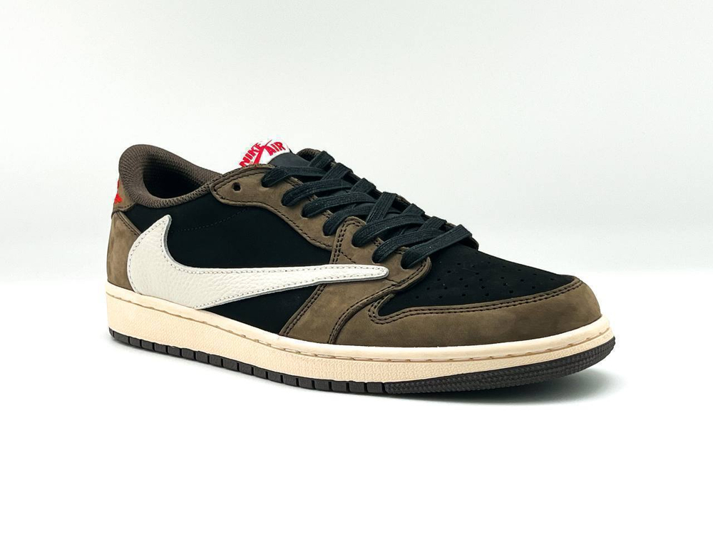 Кеды Nike Travis Scott&Air Jordan 1 Retro Low OG SP "Dark Mocha"