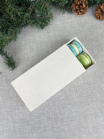 Коробка-пенал с тиснением для макаронс в 2 ряда 227*114*55 мм