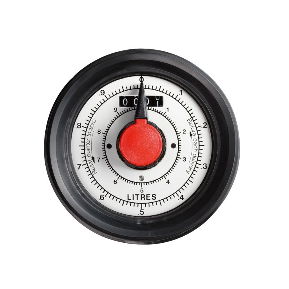 Механический счетчик литров для масла, подключение F/F 1/2", ECODORA (Италия)