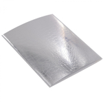 Тетрадь 48л., А5, клетка, Alingar "Silver Croco metallic", скрепка, дизайнерский картон, тиснение, блок офсет, 100% белизна